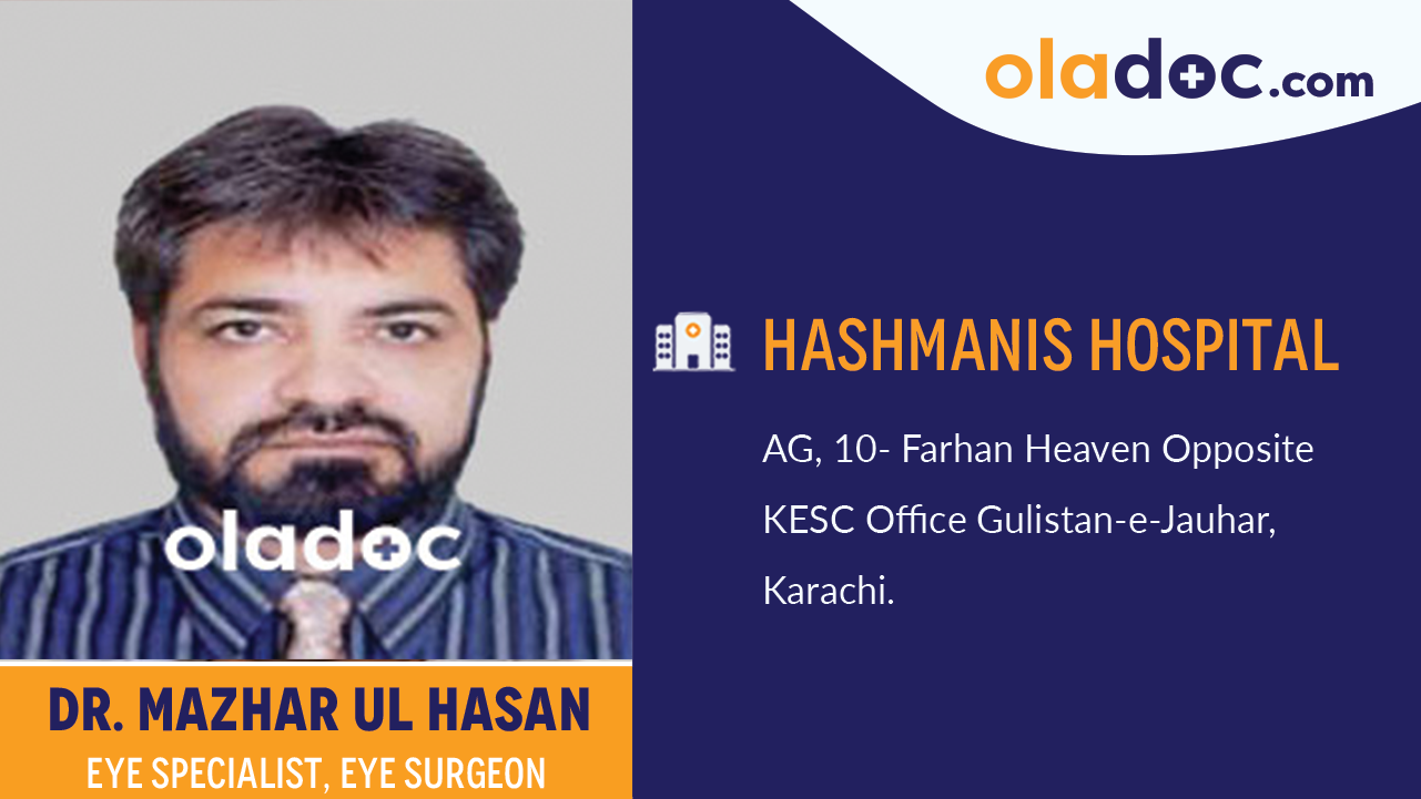 Practice location of  Dr. Mazhar Ul Hasan